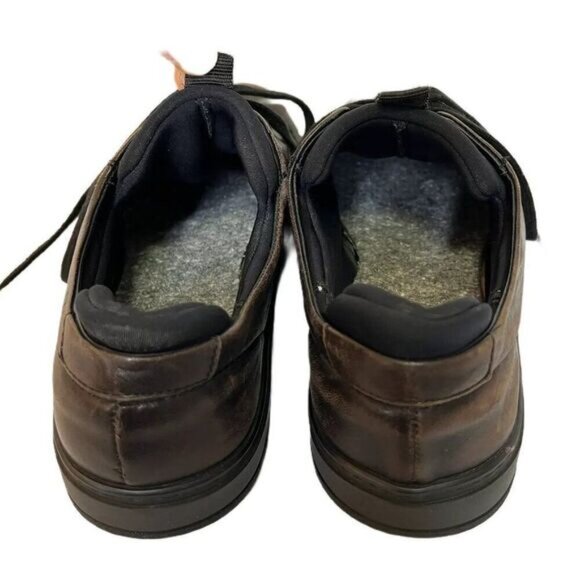 Matteo Sport Brown Leather & Neoprene Lined Lace Up Sneaker - Picture 5 of 8